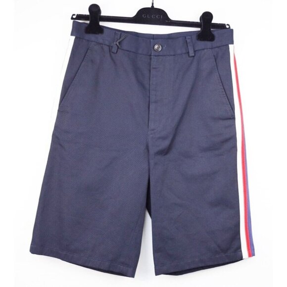 NWT Gucci men Cotton Short With Web in black size 44 - Picture 3 of 12